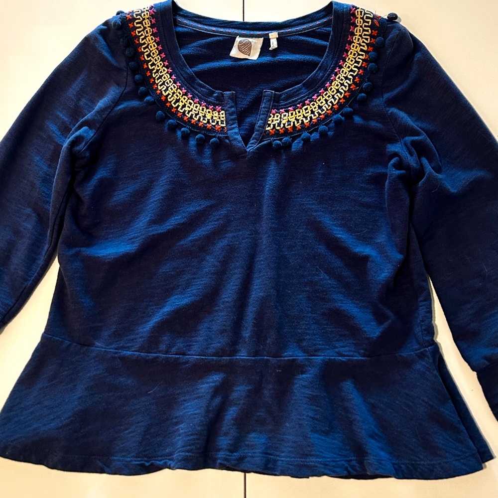 Anthropologie Lilka Peplum Top